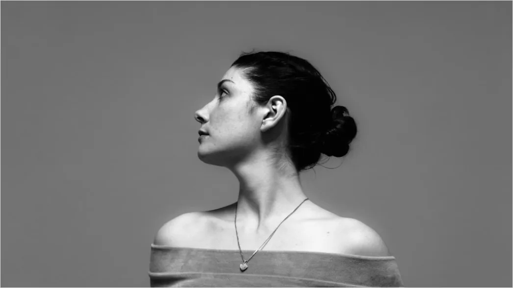 Detail High Key Portrait Woman Bright Clean Minimal Number 12
