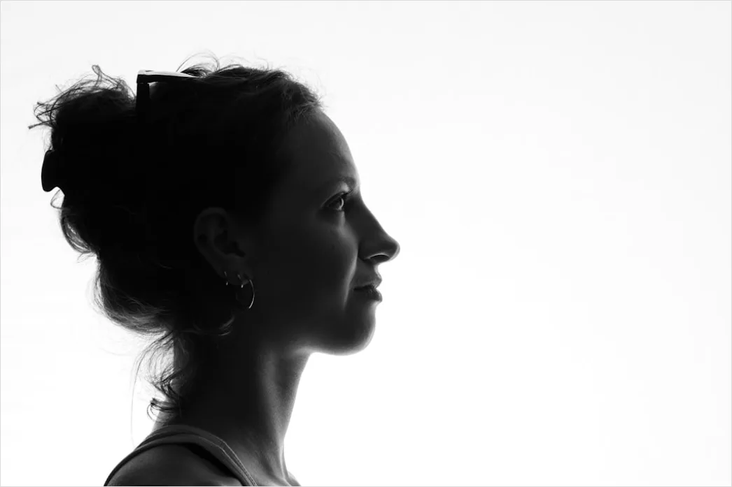 Detail High Key Portrait Woman Bright Clean Minimal Number 14
