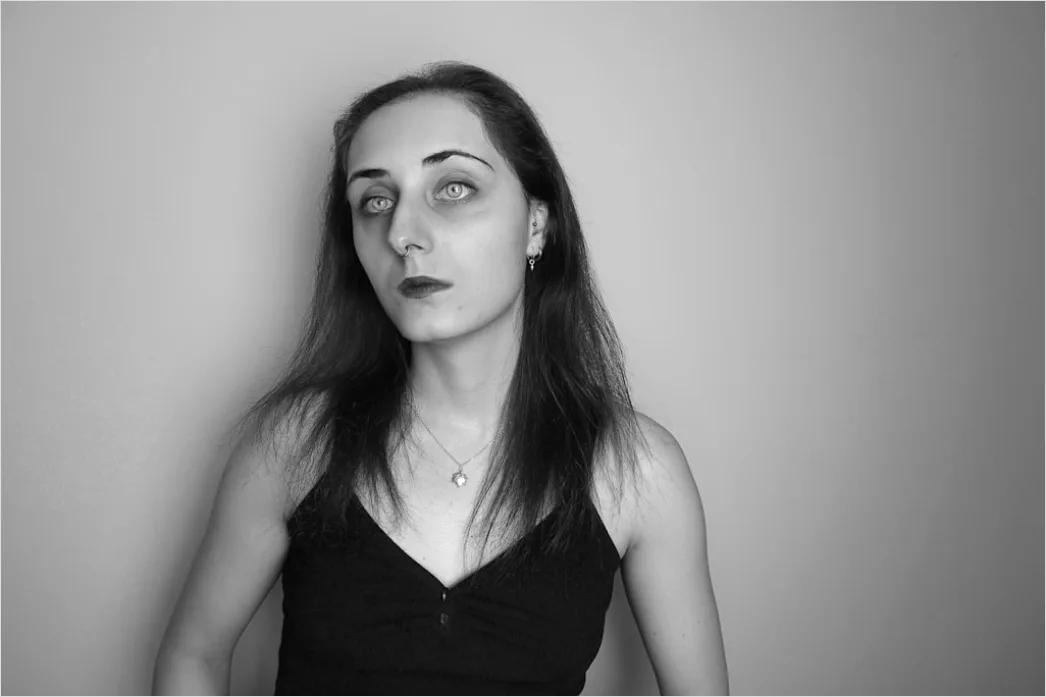 Detail High Key Portrait Woman Bright Clean Minimal Number 20