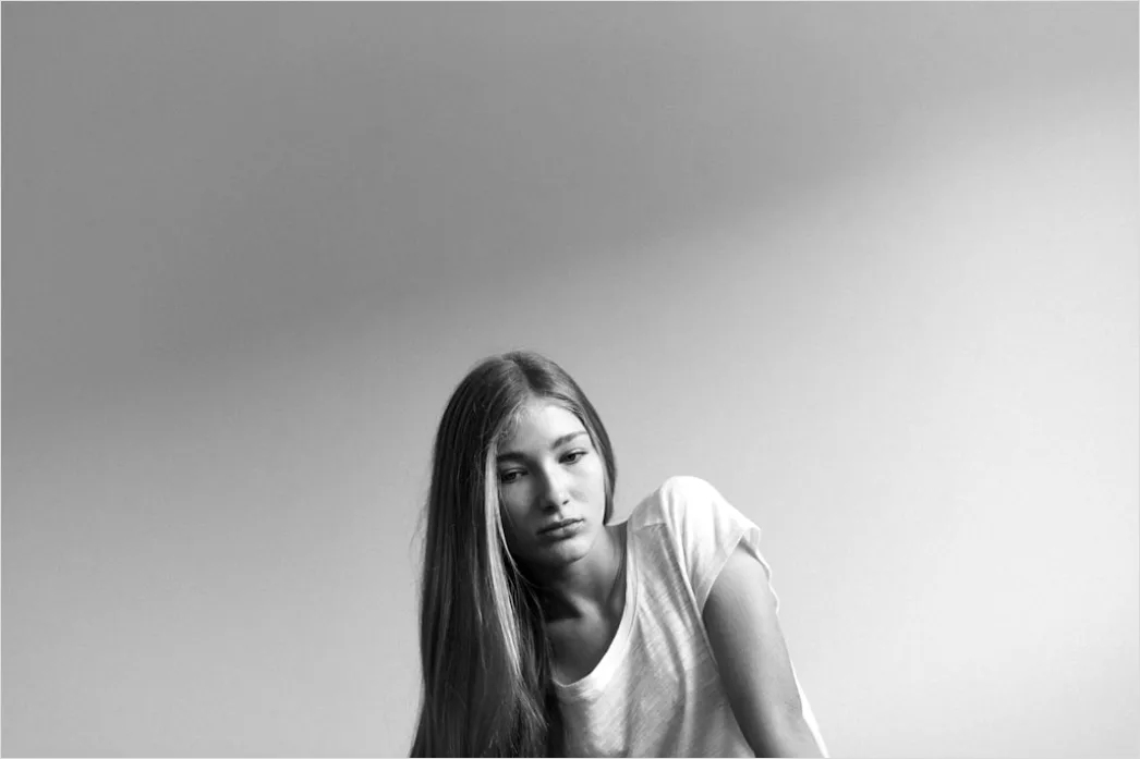 Detail High Key Portrait Woman Bright Clean Minimal Number 6