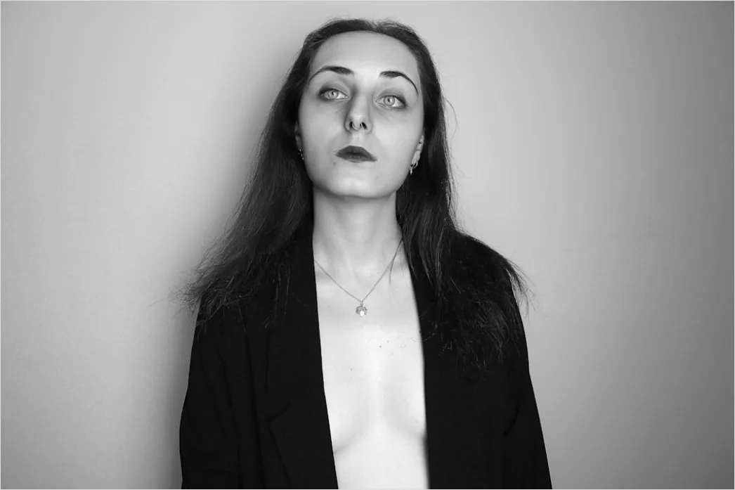 Detail High Key Portrait Woman Bright Clean Minimal Number 10