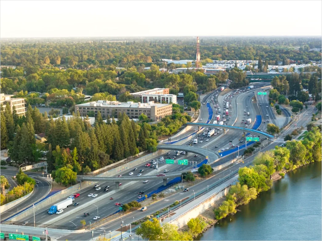 Highway Traffic Aerial Rush Hour Urban 6525