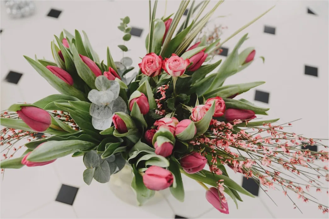 Detail Hochzeit Blumenschmuck Gesteck Tisch Elegant Number 11