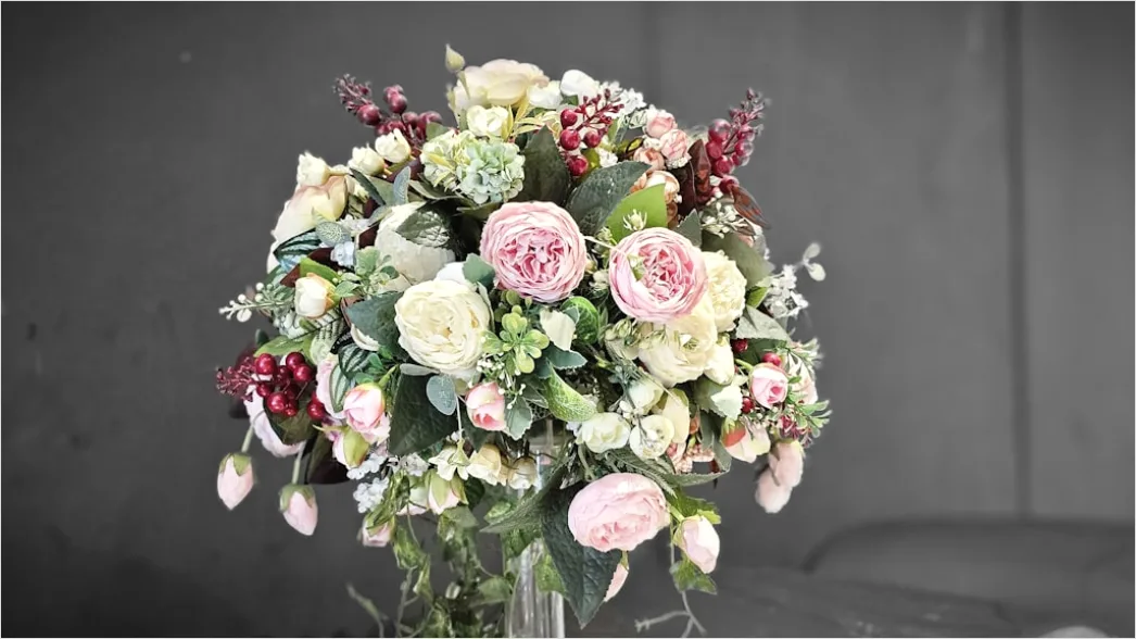 Detail Hochzeit Blumenschmuck Gesteck Tisch Elegant Number 20