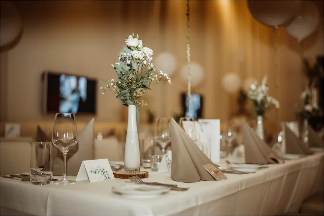 Detail Hochzeit Dekoration Tisch Blumen Elegant Nahaufnahme Number 10
