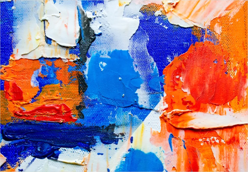 Detail Impasto Abstrakt Textur Leinwand Nahaufnahme Number 12