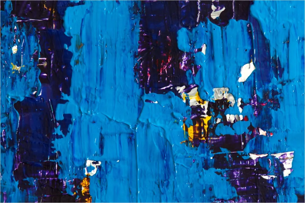 Detail Impasto Abstrakt Textur Leinwand Nahaufnahme Number 19
