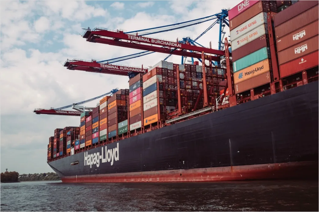 Detail Intermodal Transport Container Ship And Train Number 13