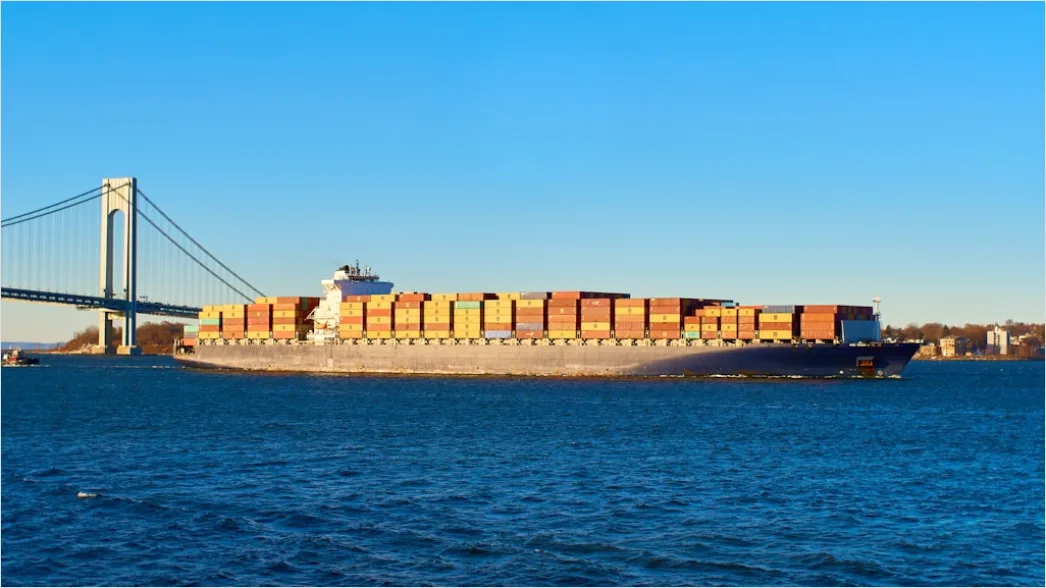 Detail Intermodal Transport Container Ship And Train Number 4