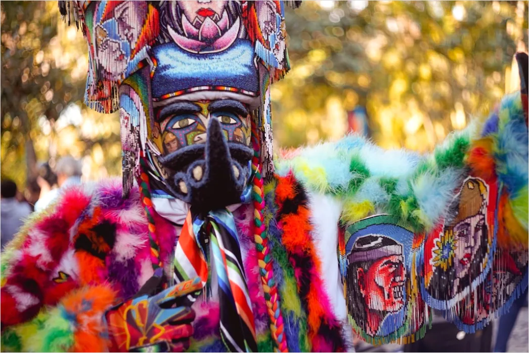 Detail Karneval Kostüm Bunt Portrait Feier Number 16