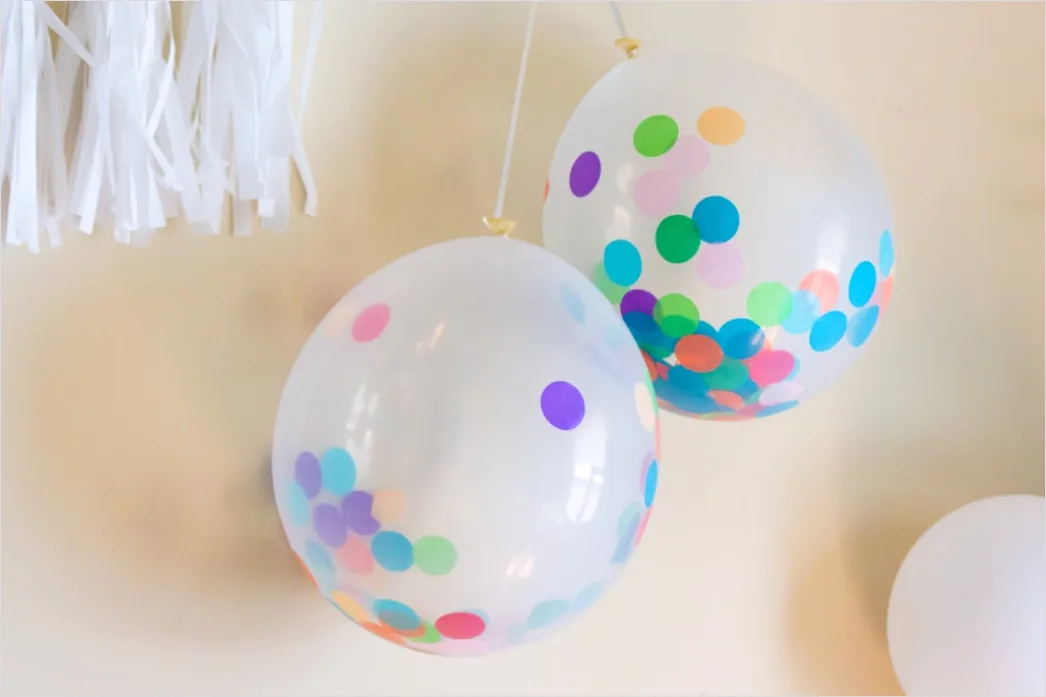 Detail Kindergeburtstag Dekoration Bunt Luftballons Tisch Number 18