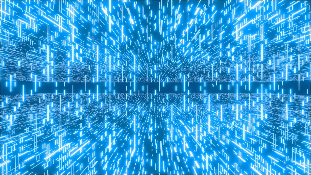 Detail Leuchtendes Neon Gitter Abstrakt Hintergrund Blau Number 11