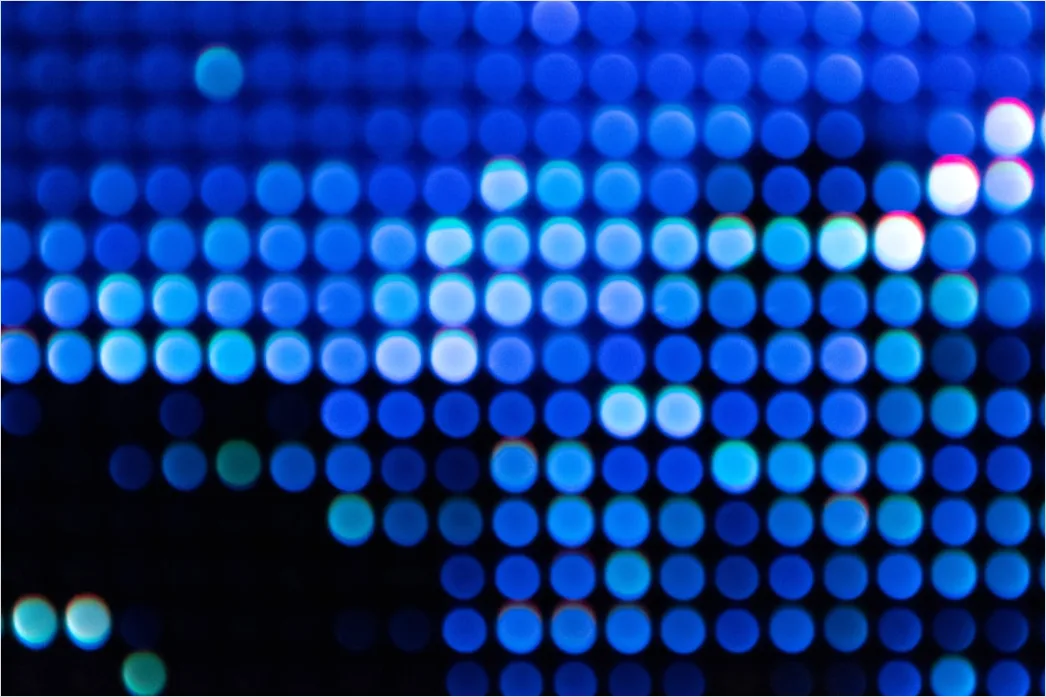 Detail Leuchtendes Neon Gitter Abstrakt Hintergrund Blau Number 6