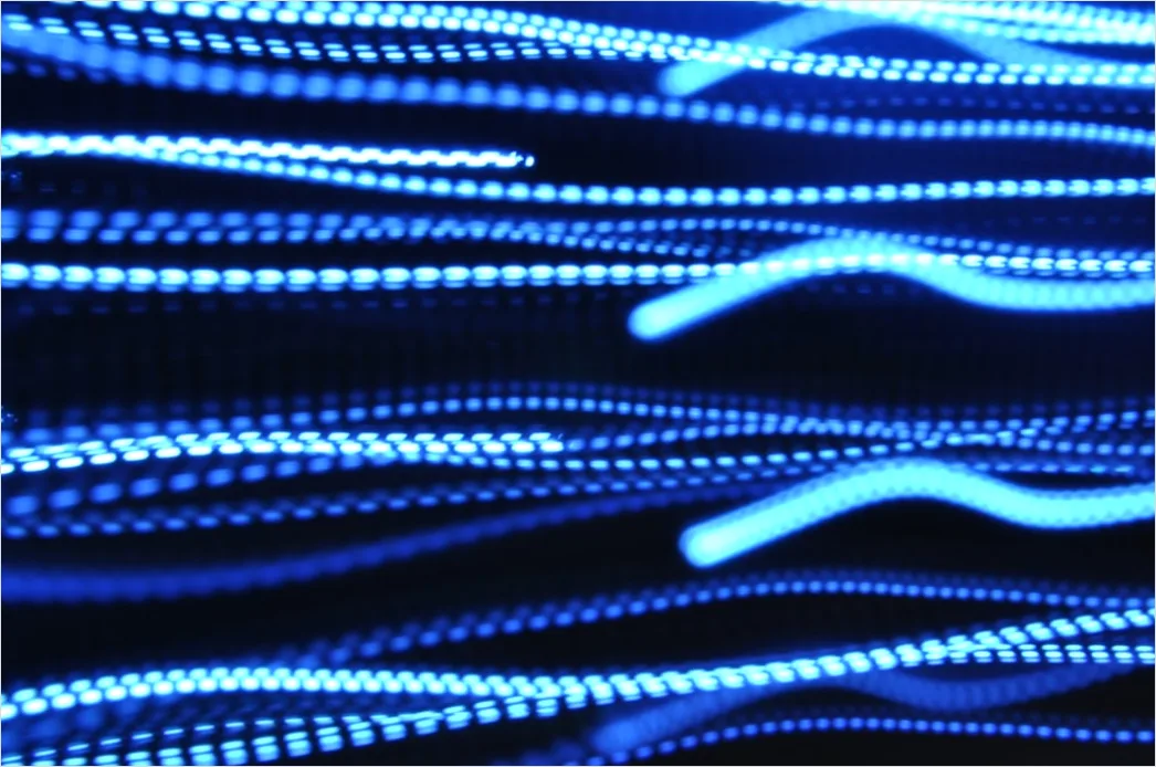 Detail Leuchtendes Neon Gitter Abstrakt Hintergrund Blau Number 10