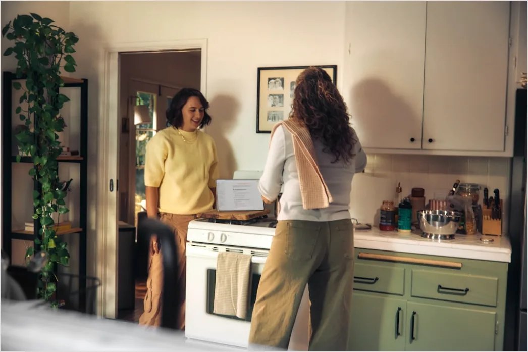 Detail Lifestyle Portrait Couple Cooking Together Kitchen Number 18
