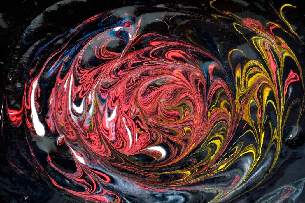 Detail Liquid Art Acryl Gießen Farben Swirl Number 15