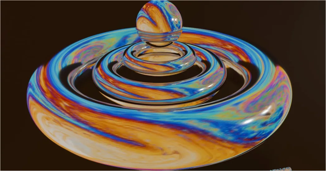 Detail Liquid Art Acryl Gießen Farben Swirl Number 3