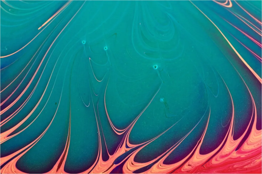 Detail Liquid Art Acryl Gießen Farben Swirl Number 9