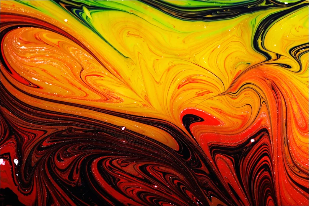 Detail Liquid Art Acryl Gießen Farben Swirl Number 10