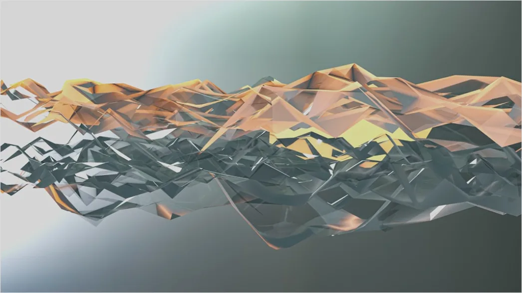 Detail Low Poly Abstrakt Geometrisch Berg Landschaft Number 13
