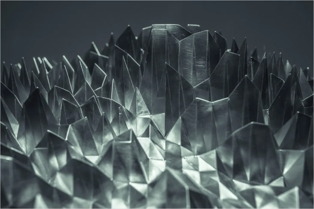 Detail Low Poly Abstrakt Geometrisch Berg Landschaft Number 3