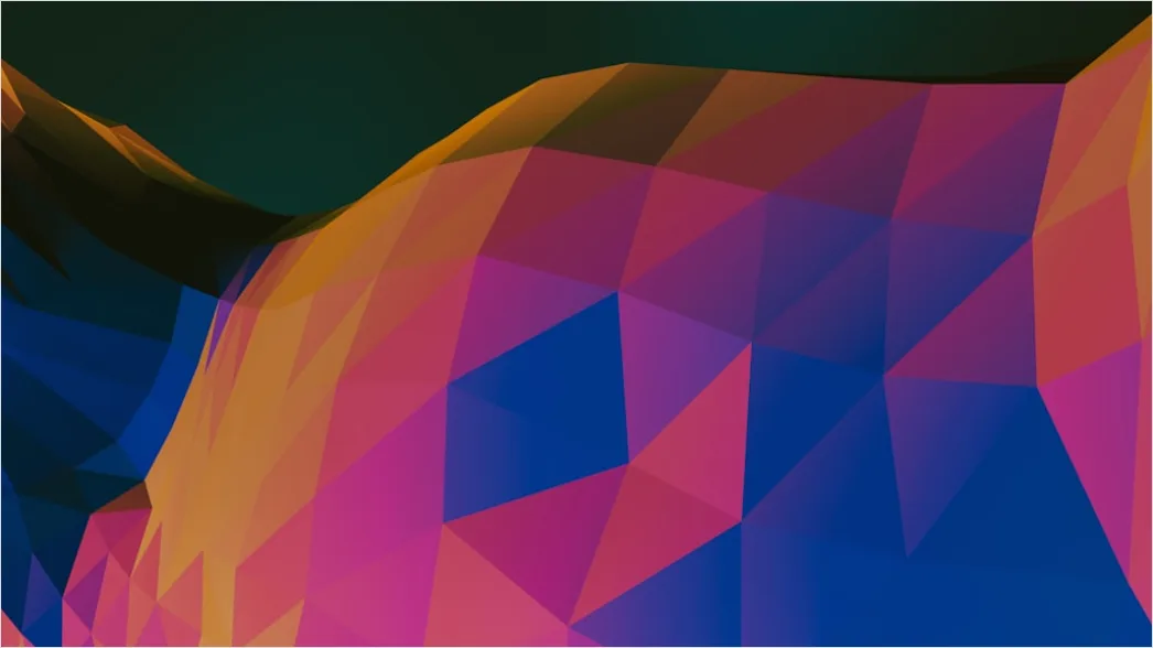 Detail Low Poly Abstrakt Geometrisch Berg Landschaft Number 4