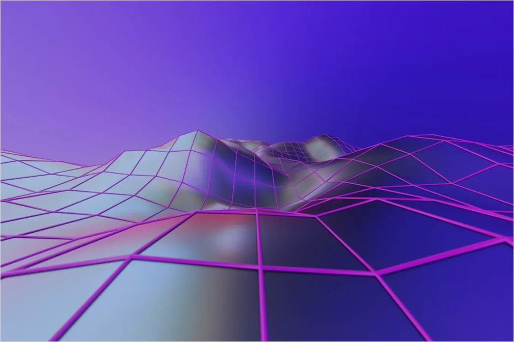 Detail Low Poly Abstrakt Geometrisch Berg Landschaft Number 8