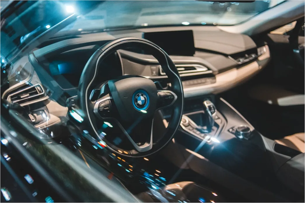 Detail Luxury Car Interior Ambient Lighting Night Number 12