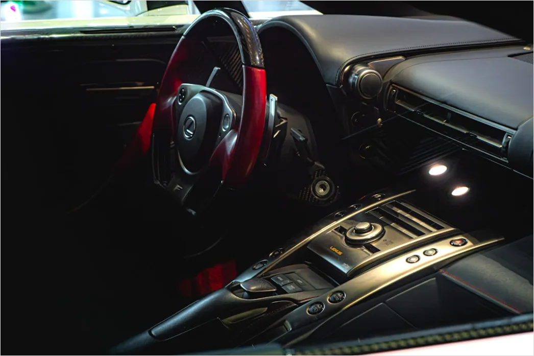 Detail Luxury Car Interior Ambient Lighting Night Number 14