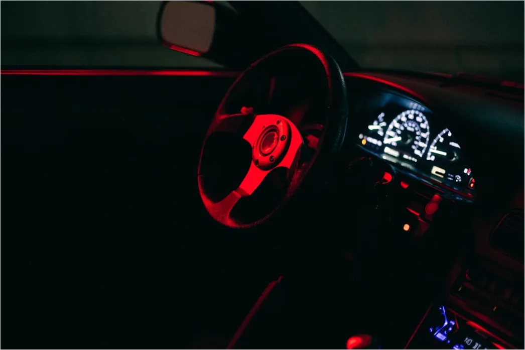 Detail Luxury Car Interior Ambient Lighting Night Number 18
