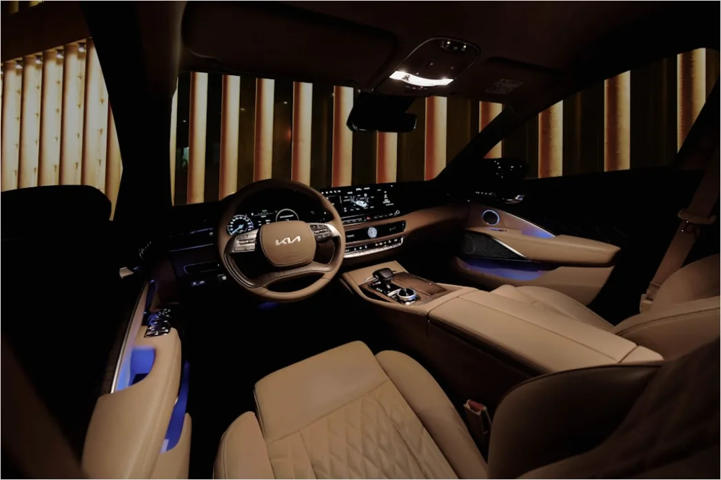Detail Luxury Car Interior Ambient Lighting Night Number 7