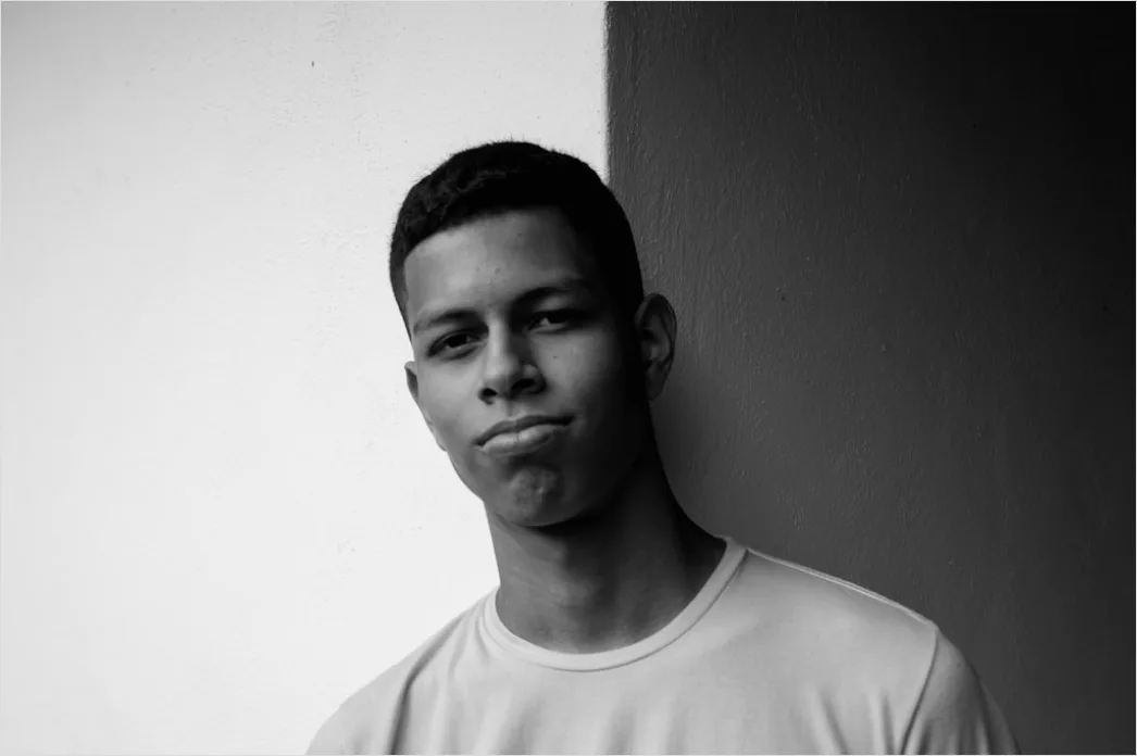 Detail Man Portrait Serious Expression Black And White Number 5