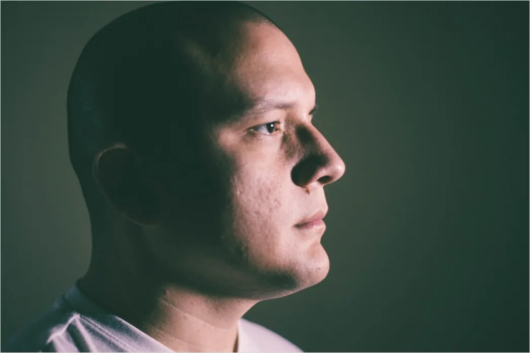 Man Portrait Side Profile Dramatic Studio Lighting 9c25