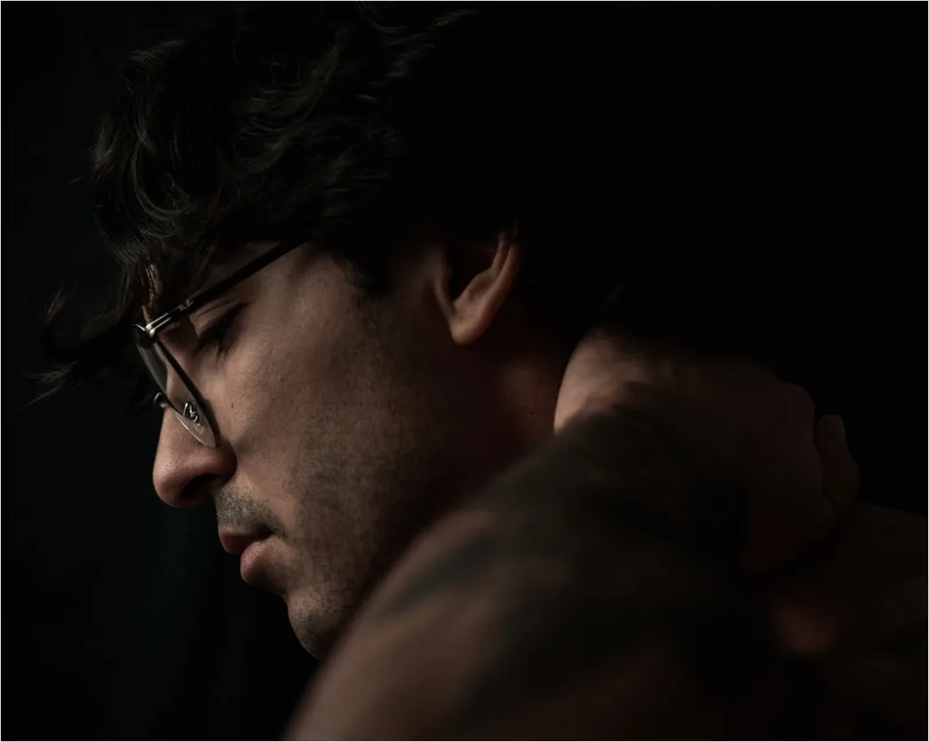 Detail Man Portrait Side Profile Dramatic Studio Lighting Number 17