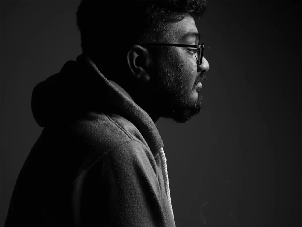 Detail Man Portrait Side Profile Dramatic Studio Lighting Number 19