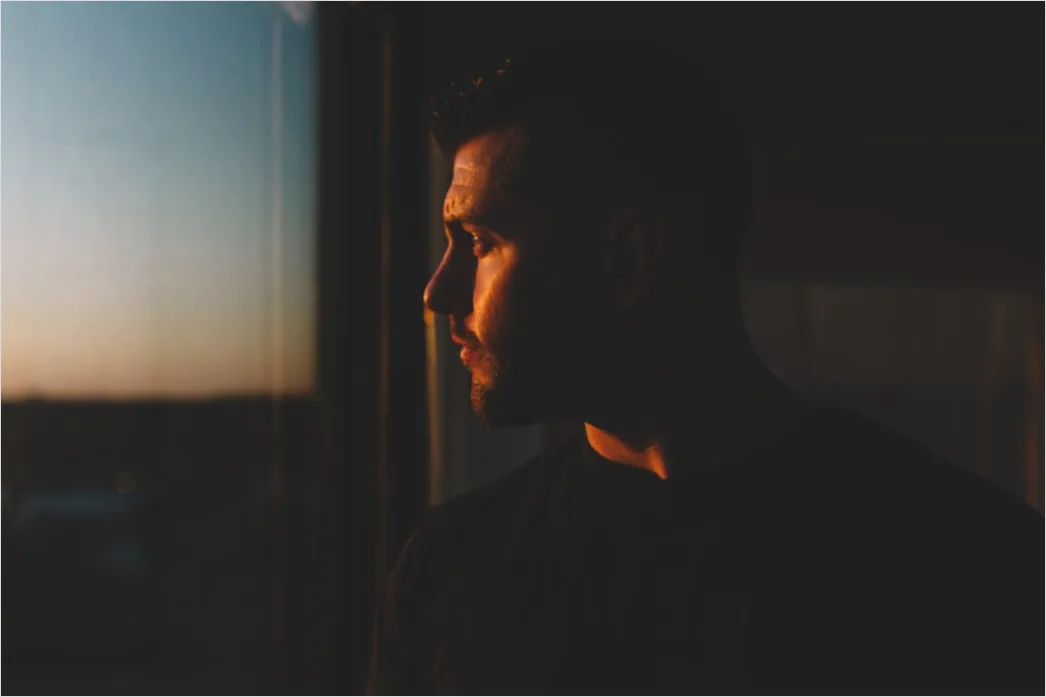 Detail Man Portrait Thoughtful Expression Window Light Number 2