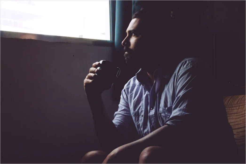 Detail Man Portrait Thoughtful Expression Window Light Number 20