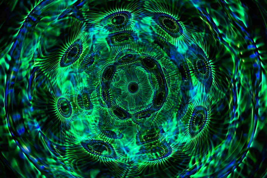 Detail Mandelbrot Fraktal Abstrakt Hintergrund Bunt Number 9
