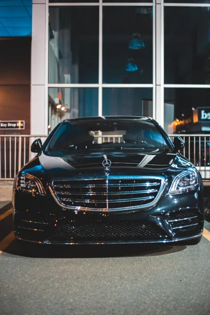 Detail Maserati Luxury Sedan Parked City Street Night Number 12