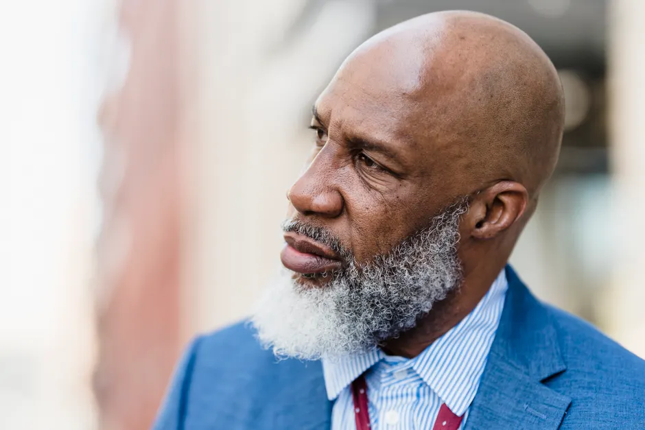 Detail Mature Man Portrait Distinguished Professional Look Number 7