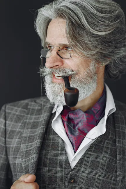 Detail Mature Man Portrait Distinguished Professional Look Number 8