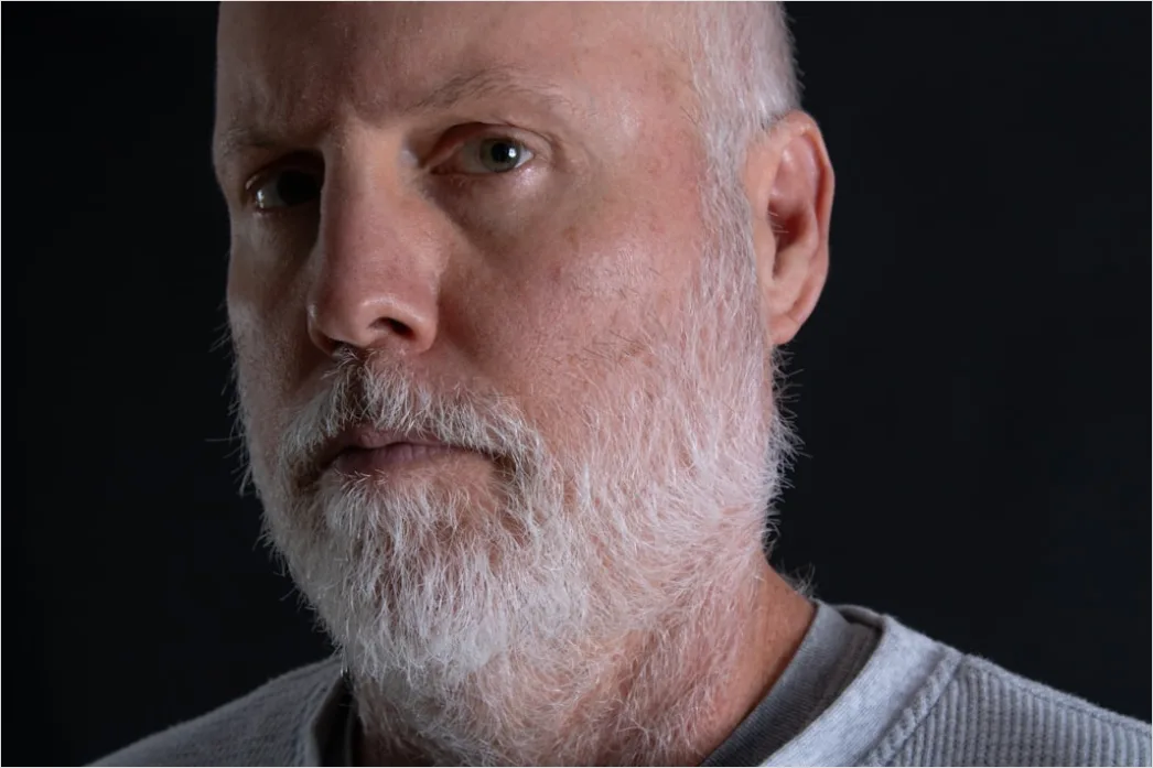 Mature Man Portrait Distinguished Silver Hair Close Up 4f5e