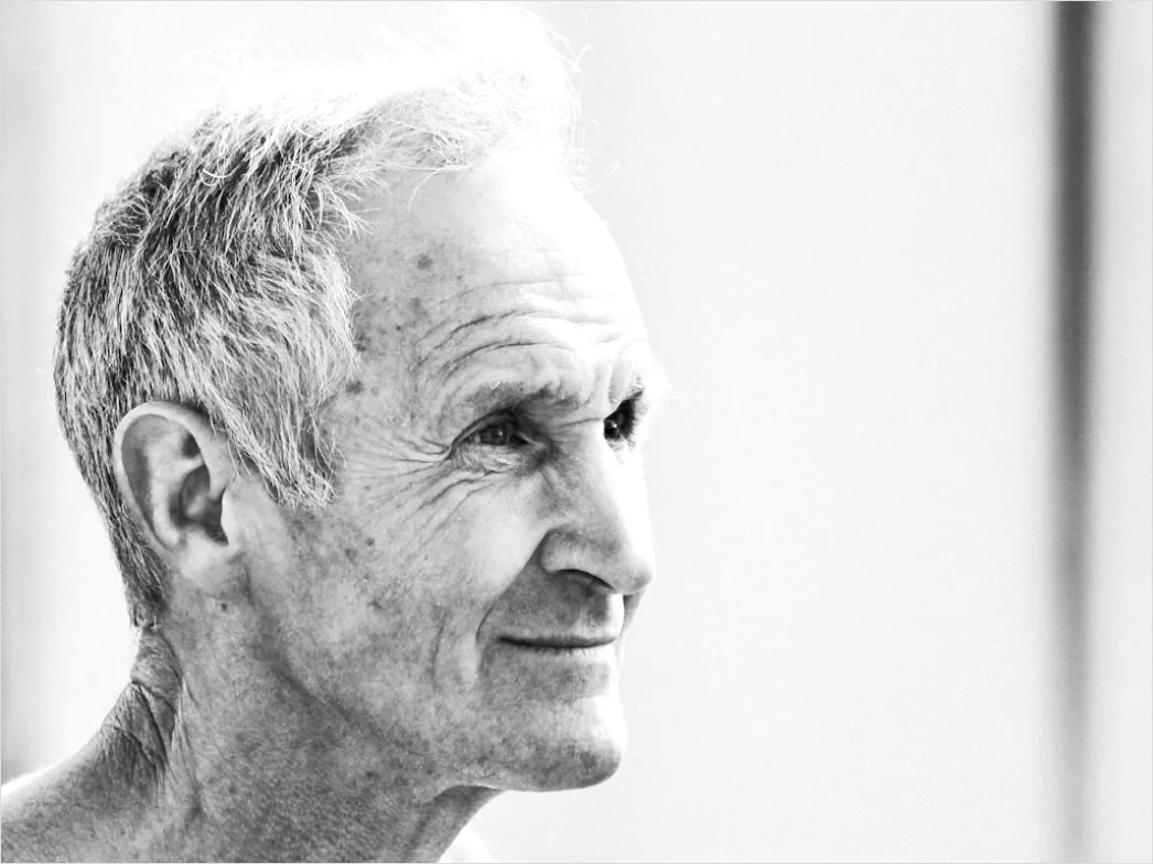 Detail Mature Man Portrait Distinguished Silver Hair Close Up Number 6