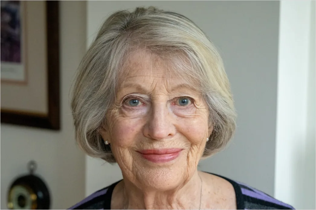 Detail Mature Woman Portrait Elegant Confident Close Up Number 12