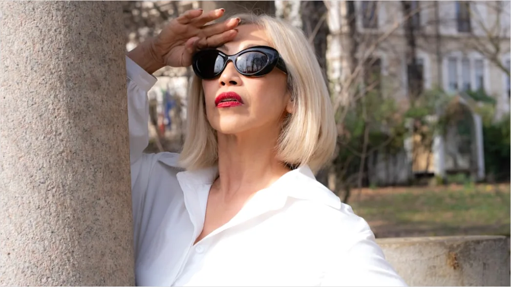 Detail Mature Woman Portrait Elegant Confident Close Up Number 15