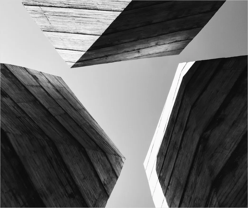 Detail Minimalistisch Abstrakt Hintergrund Schwarz Weiß Number 4