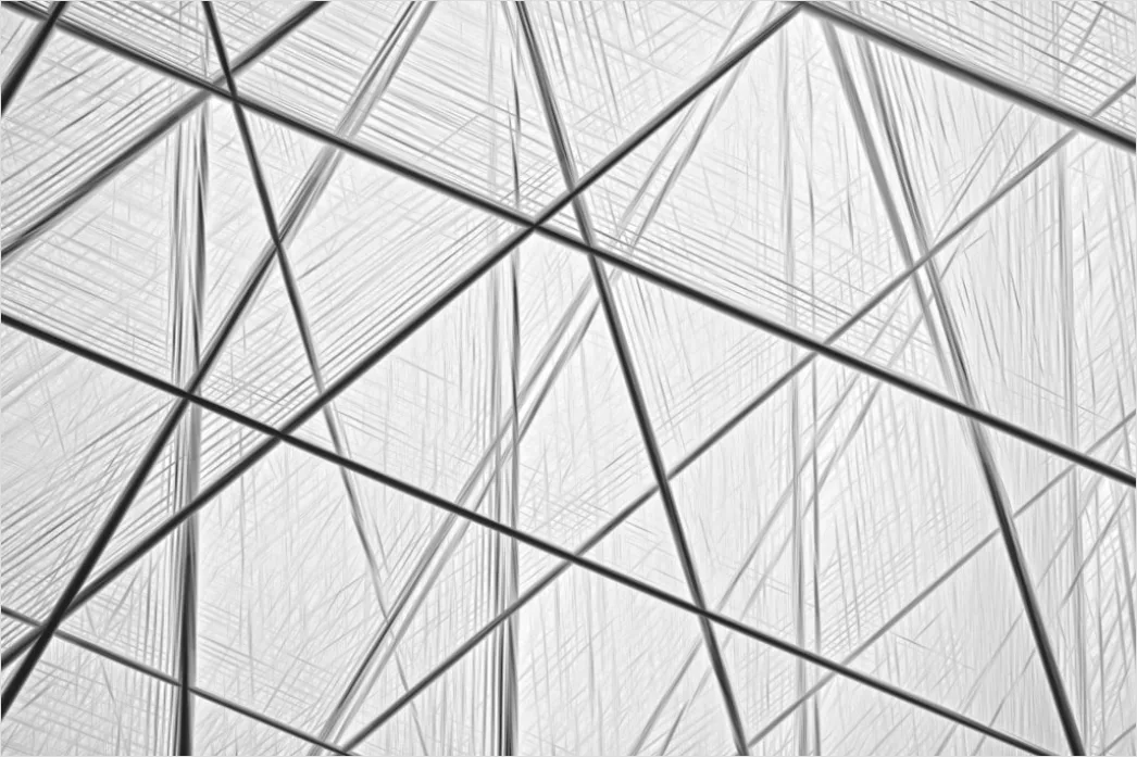 Detail Monochrom Linien Abstrakt Hintergrund Perspektive Number 6