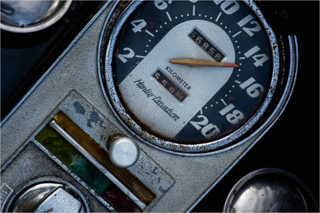 Detail Motorcycle Speedometer Dashboard Close Up Number 2