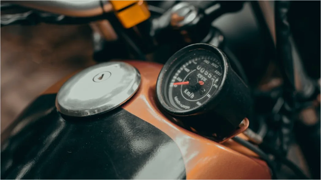 Detail Motorcycle Speedometer Dashboard Close Up Number 16