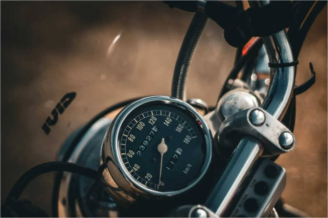 Detail Motorcycle Speedometer Dashboard Close Up Number 17
